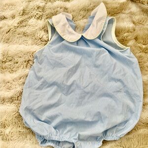 Blue Striped Kids Matching Set